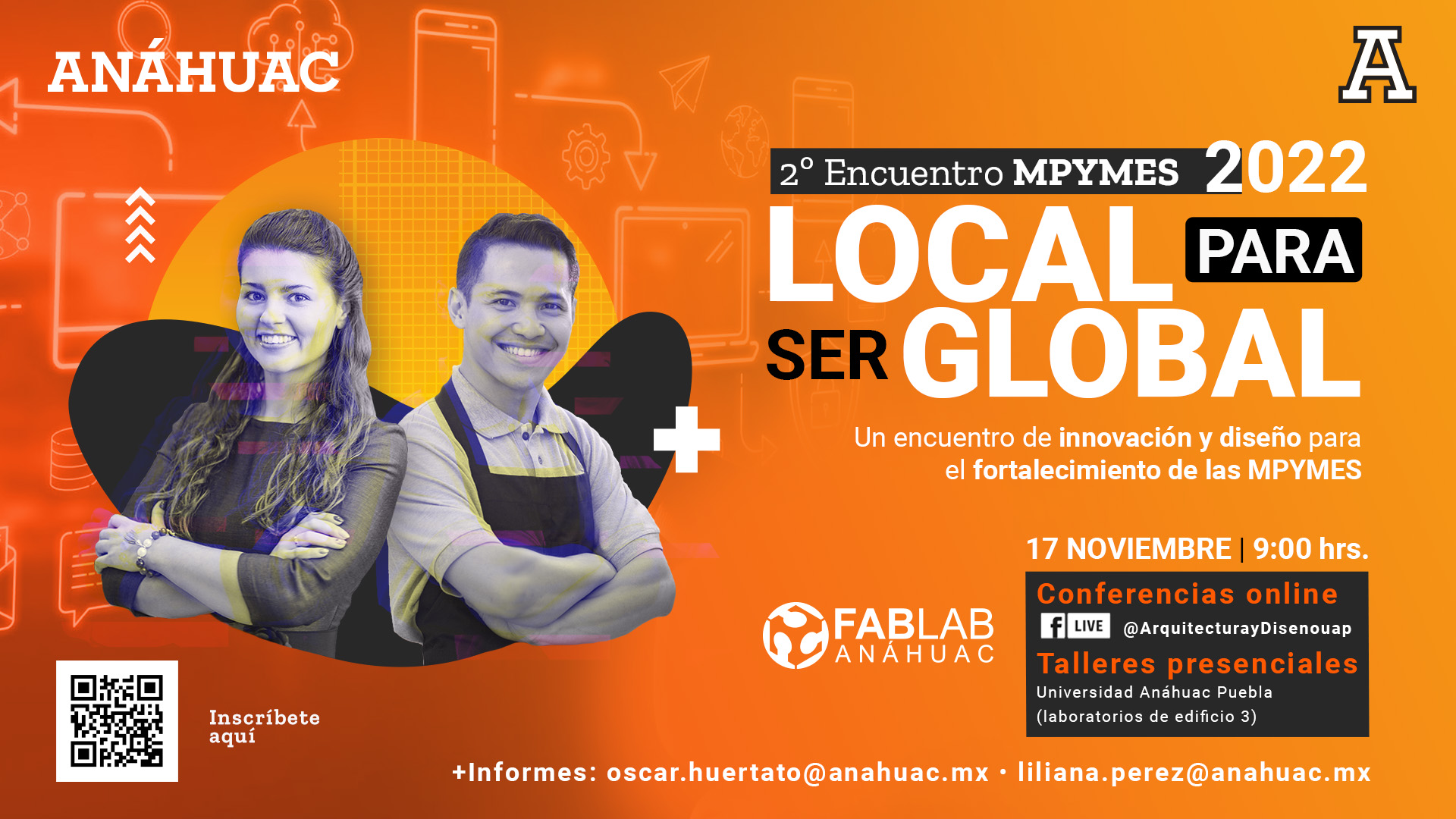 Universidad Anáhuac convoca a emprendedores de Puebla al evento MPYMES